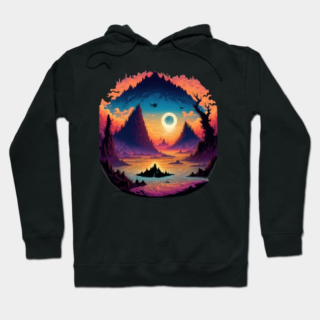 The Adventure - Black BG Hoodie by Shappie112